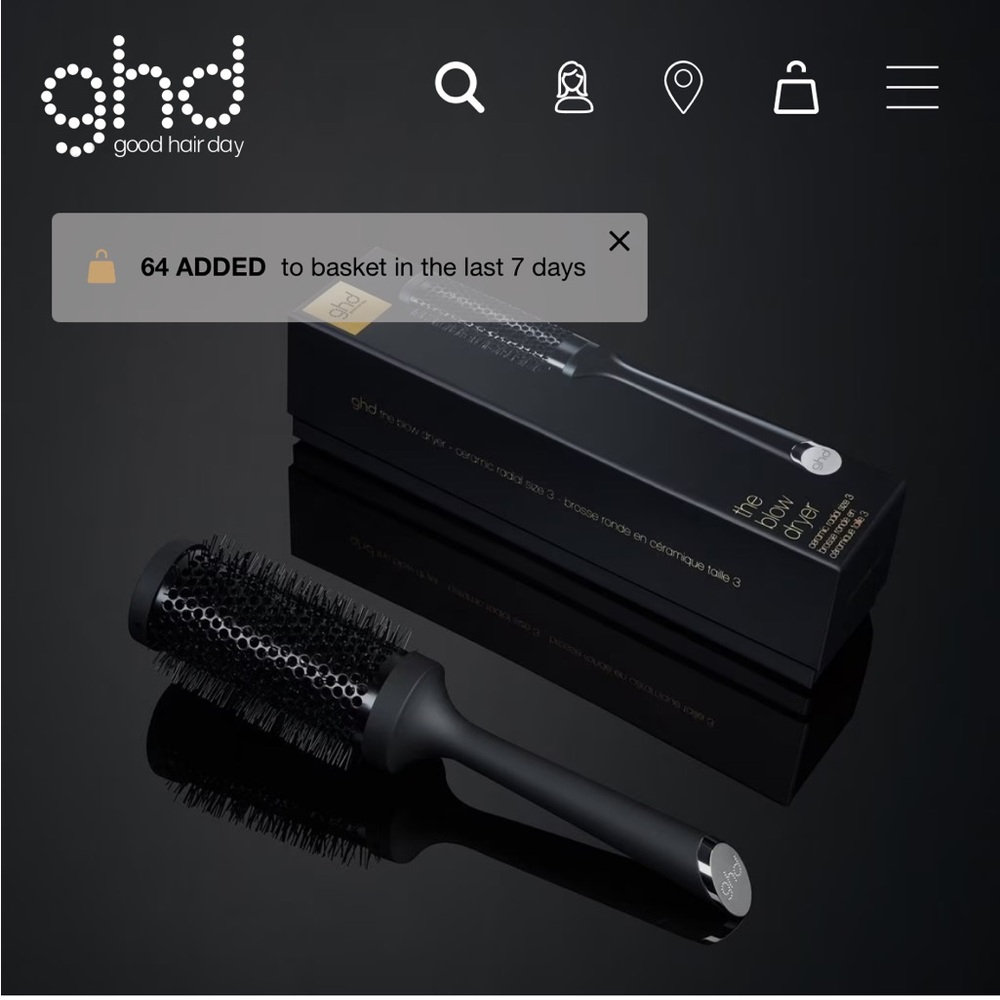 GHD Hair Brush size 3 - Picture 4 of 4